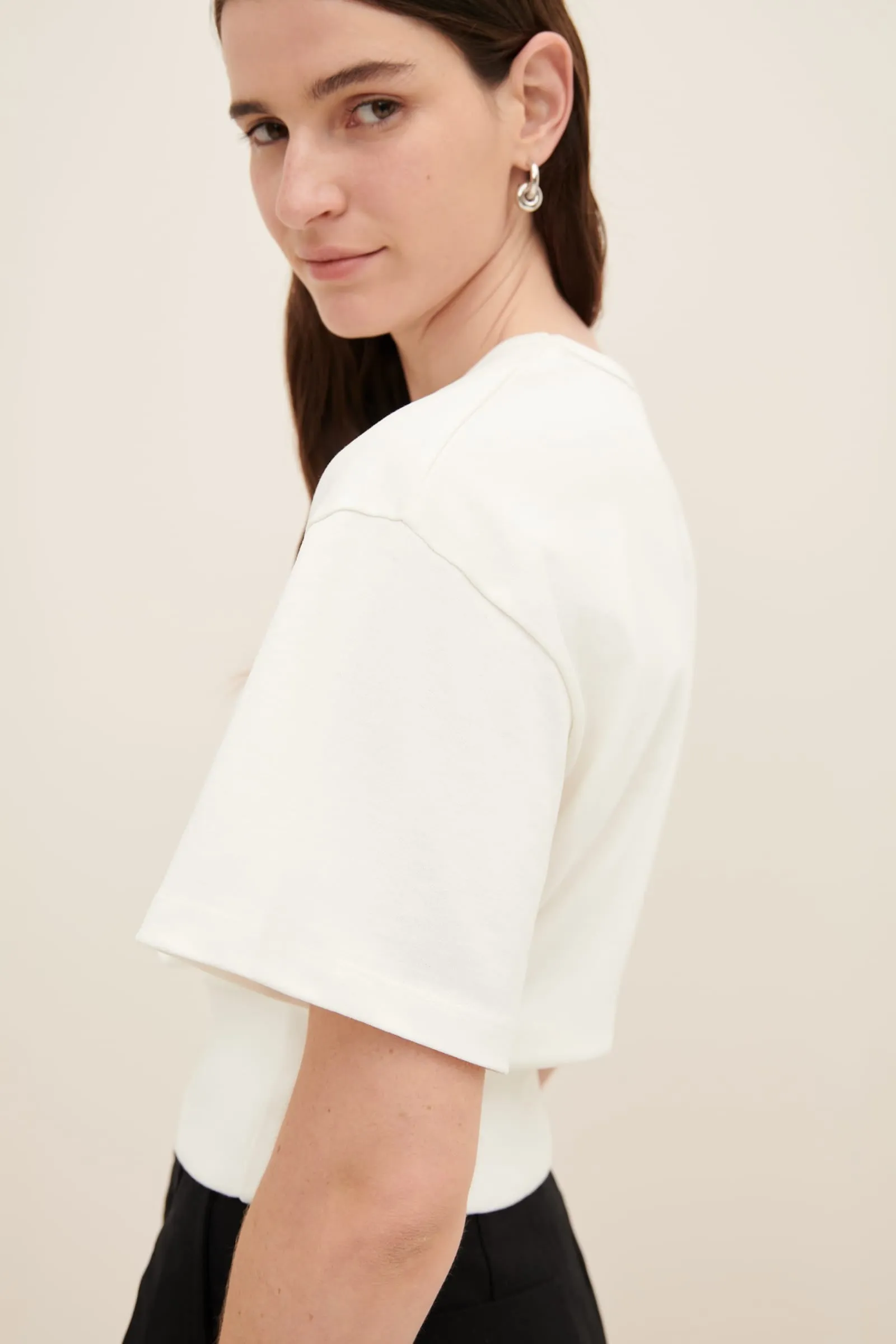 Boxy Rib Tee sold by Kowtow product image thumbnail 4