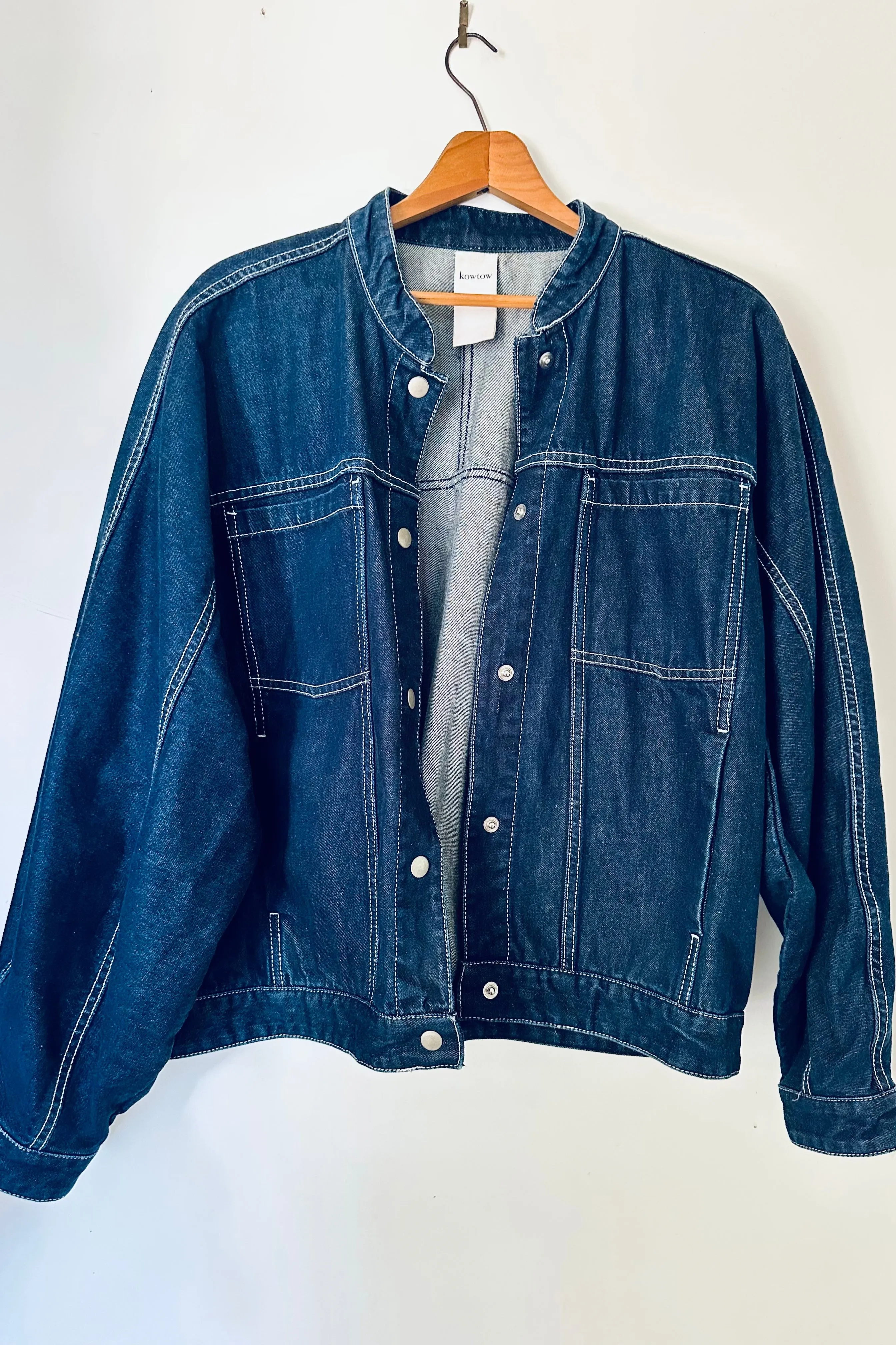 Bomber Denim Jacket sold by Kowtow product image thumbnail 2