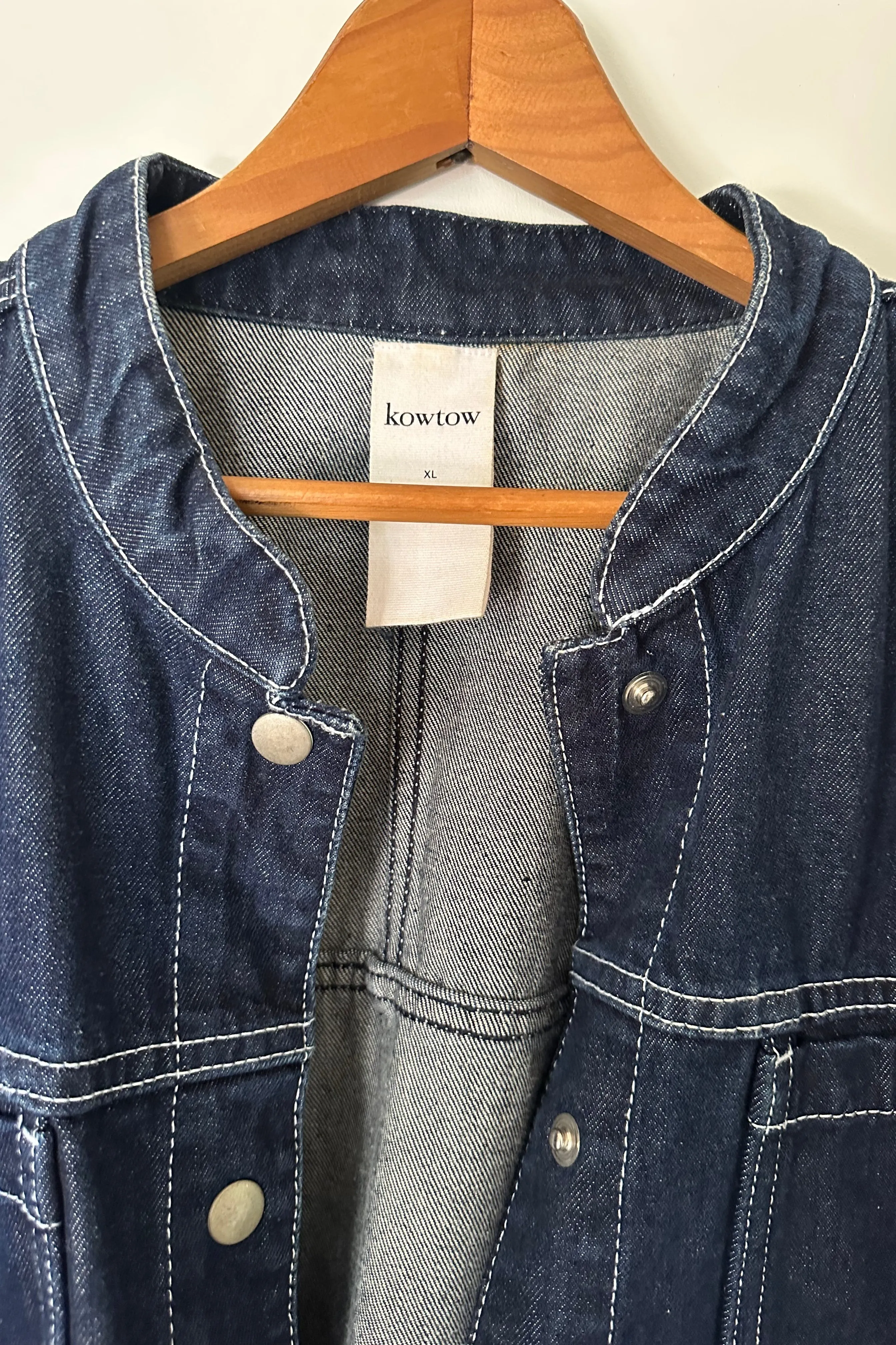 Bomber Denim Jacket sold by Kowtow product image thumbnail 4