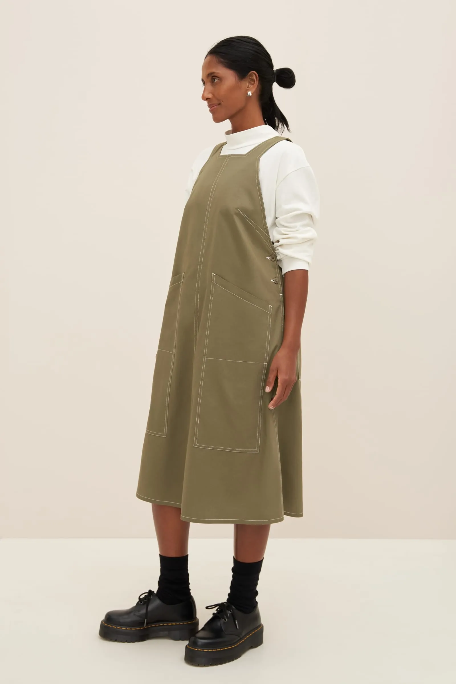 Mirror Apron Dress sold by Kowtow product image thumbnail 5