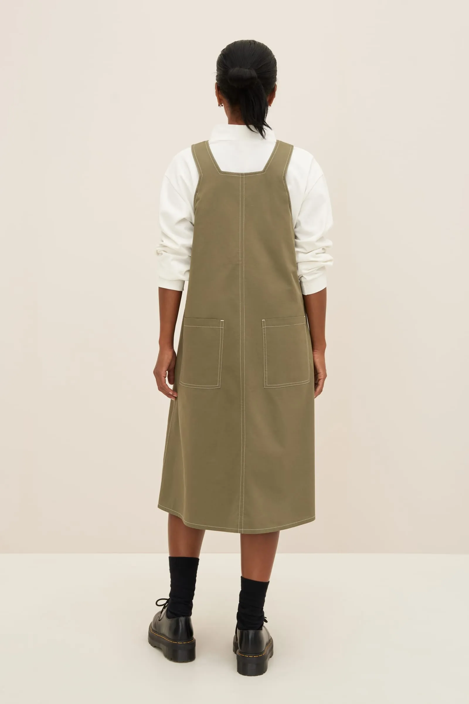 Mirror Apron Dress sold by Kowtow product image thumbnail 4