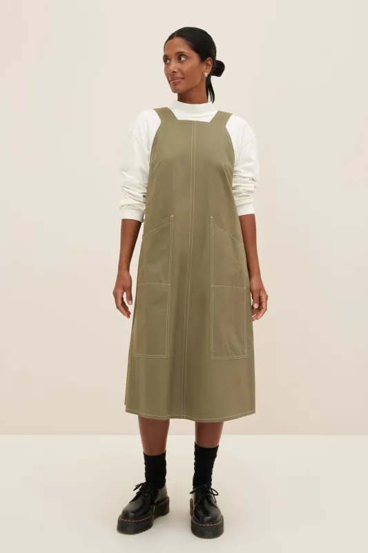 Mirror Apron Dress sold by Kowtow