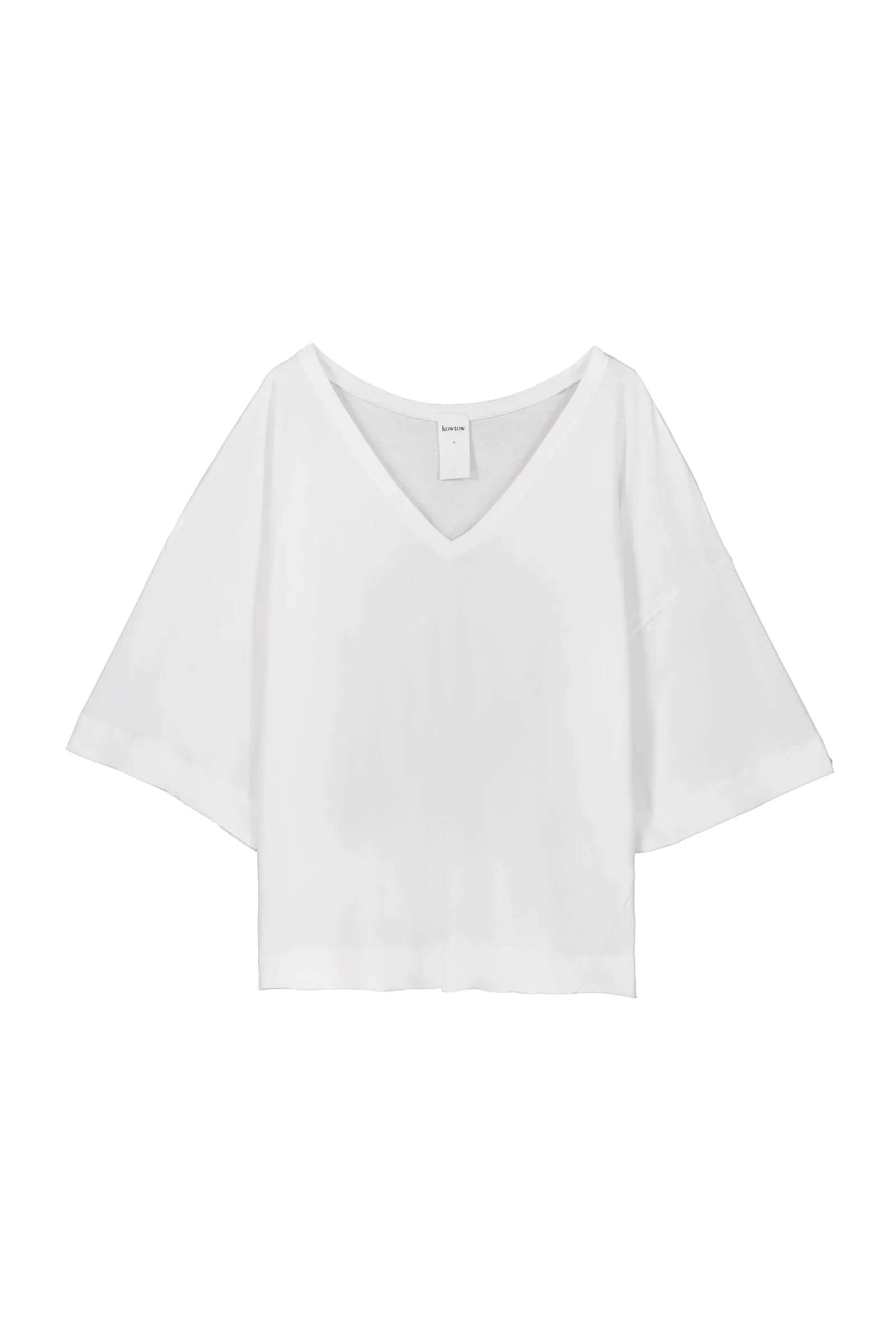 Oversized V Neck Top sold by Kowtow