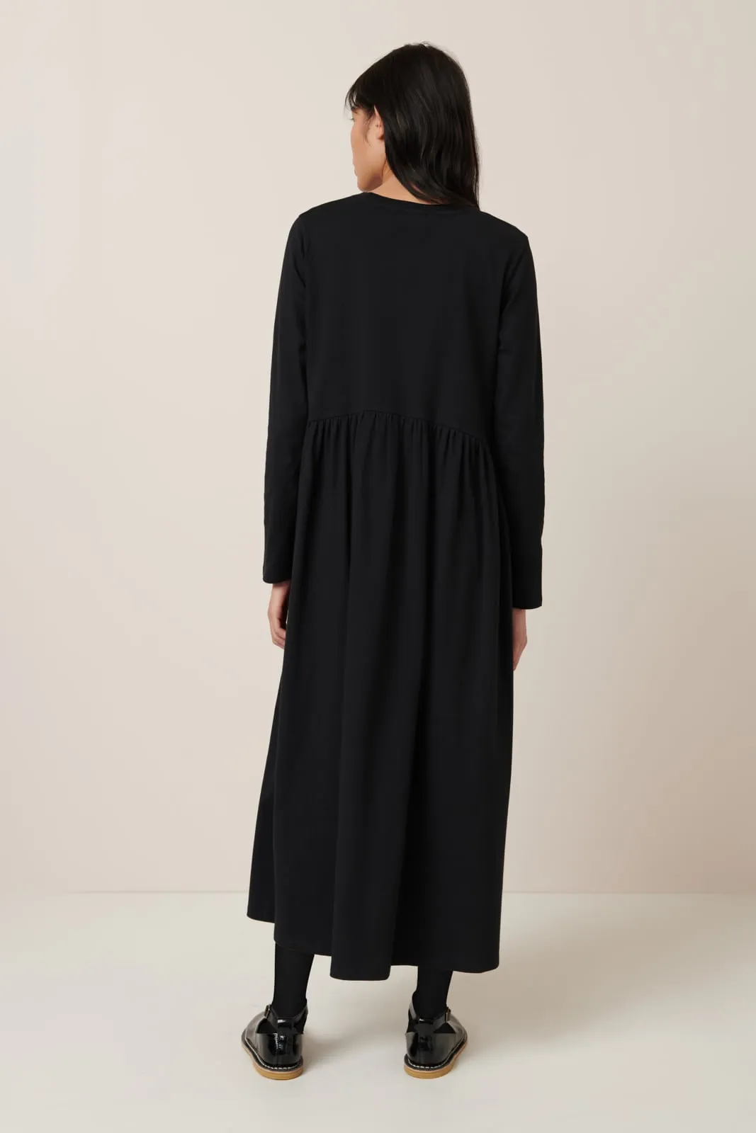 Long Sleeve Gather Dress sold by Kowtow product image thumbnail 4