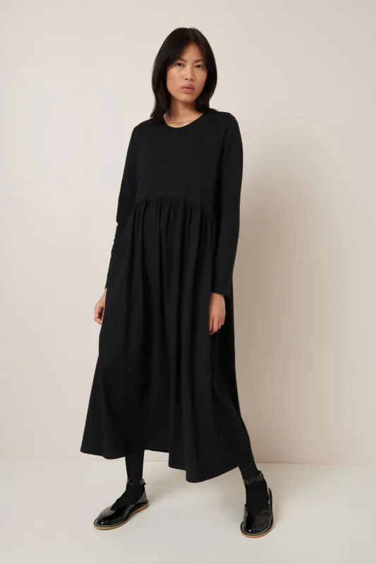Long Sleeve Gather Dress sold by Kowtow