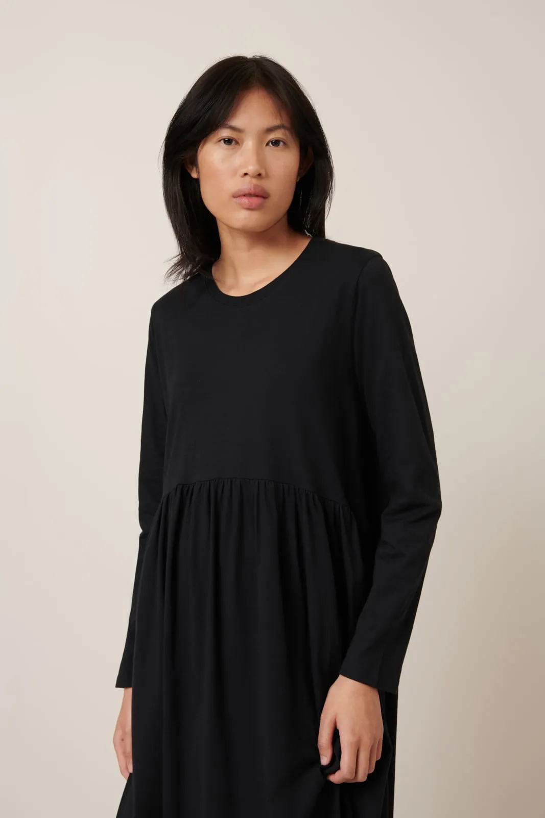 Long Sleeve Gather Dress sold by Kowtow product image thumbnail 2