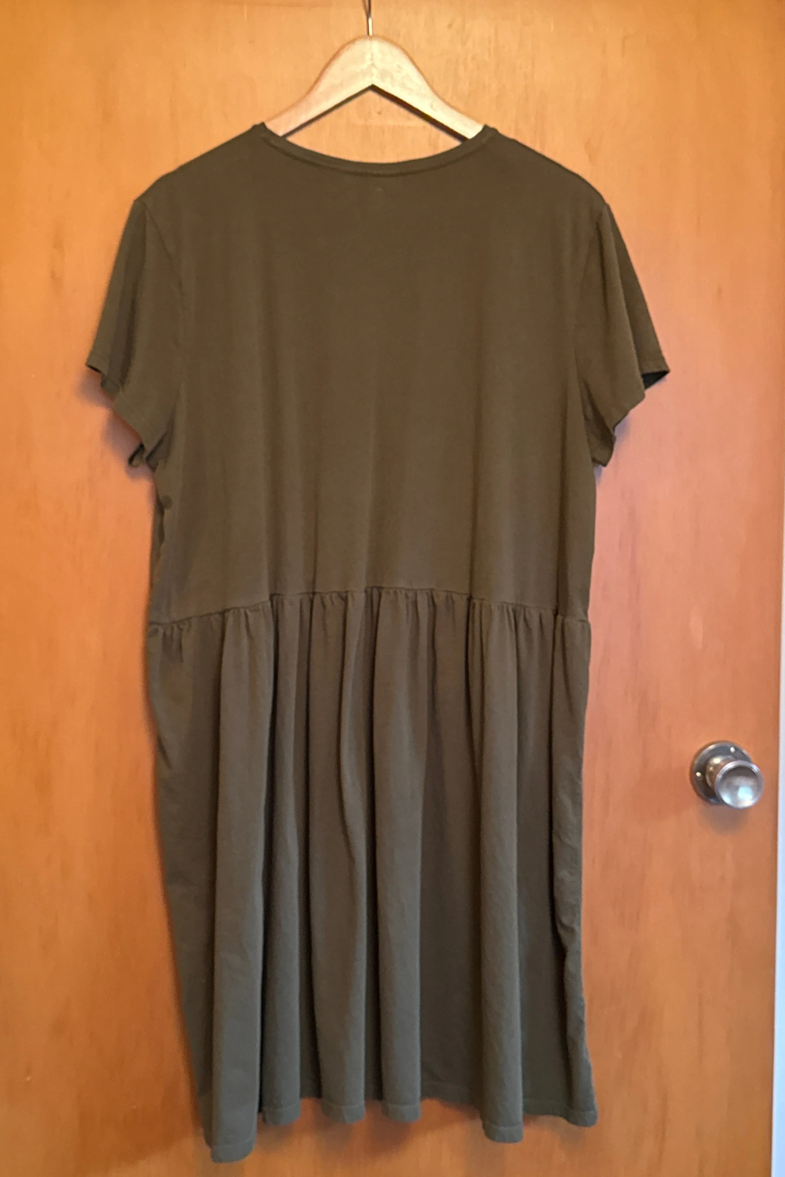 Gather Tee Dress sold by Kowtow product image thumbnail 3