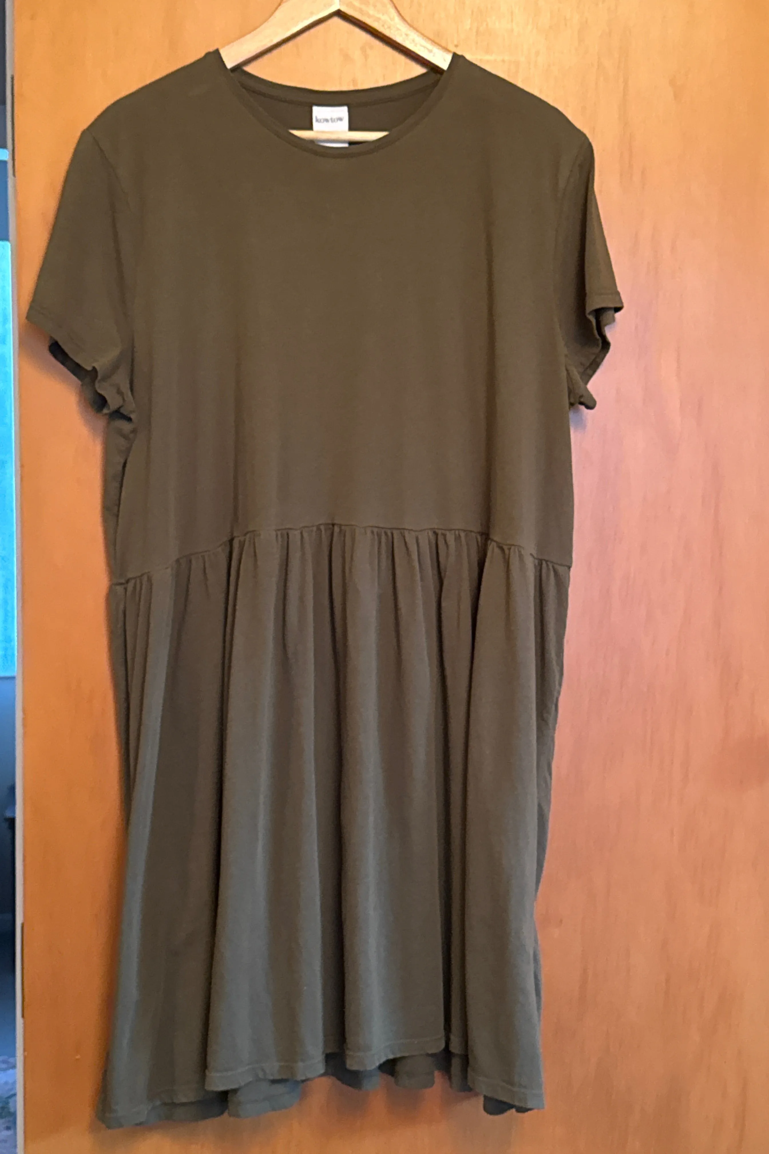 Gather Tee Dress sold by Kowtow product image thumbnail 2