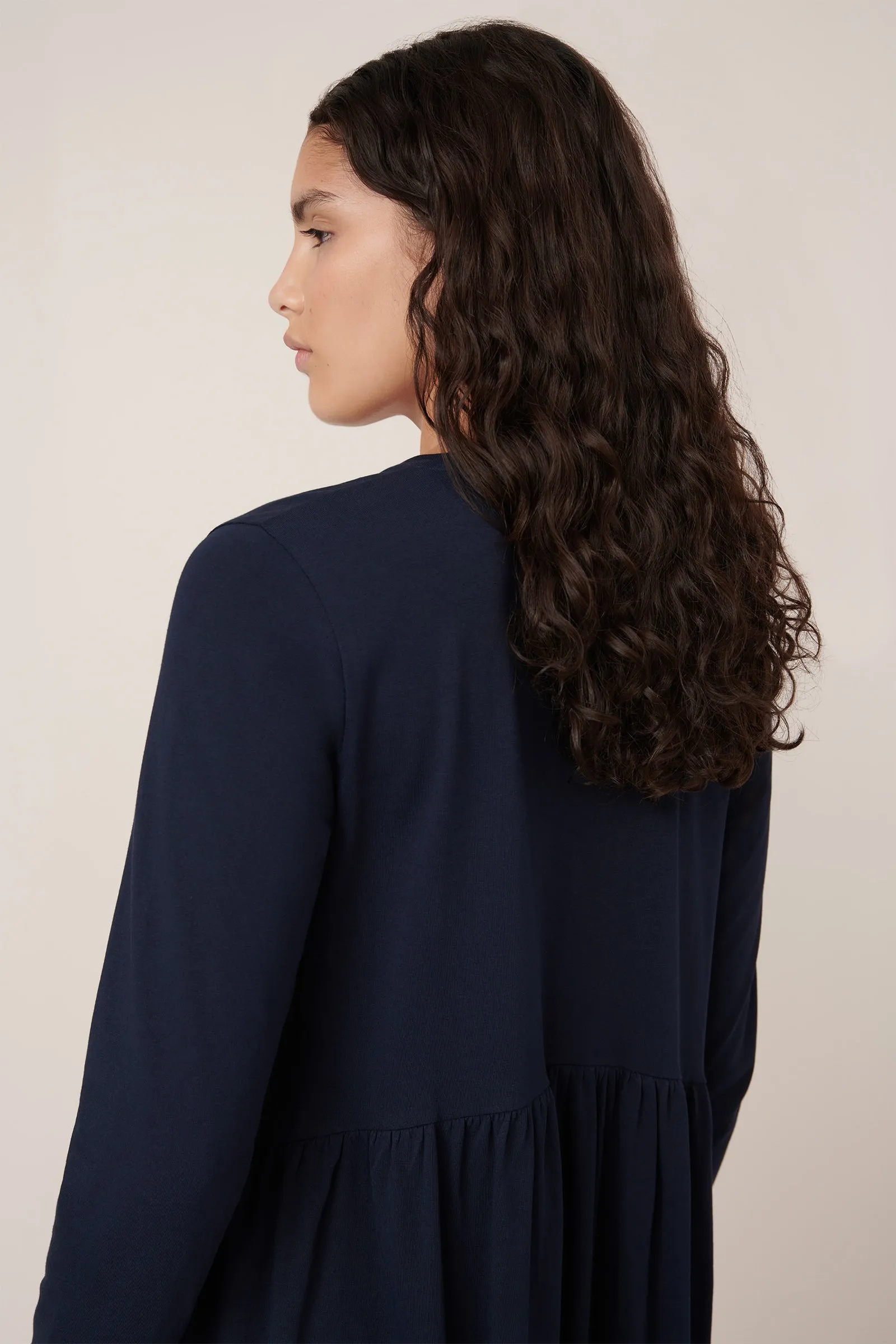 Long Sleeve Gather Dress sold by Kowtow product image thumbnail 2