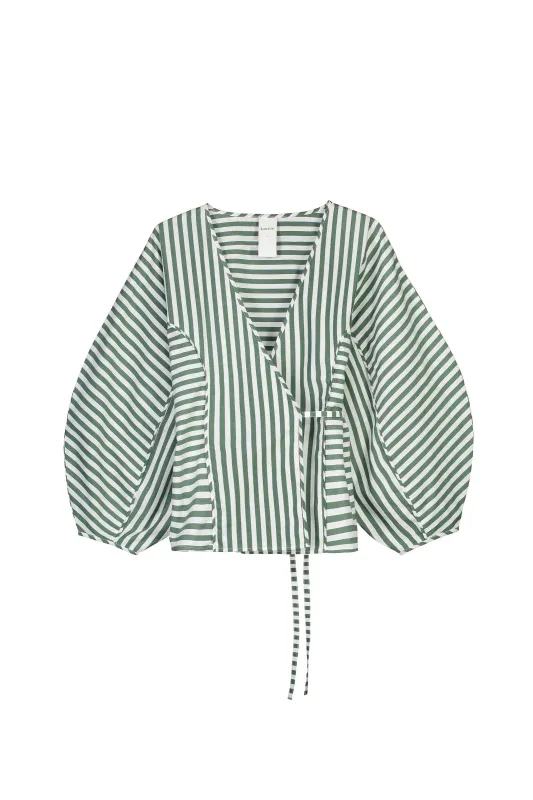 Sculptured Wrap Top sold by Kowtow