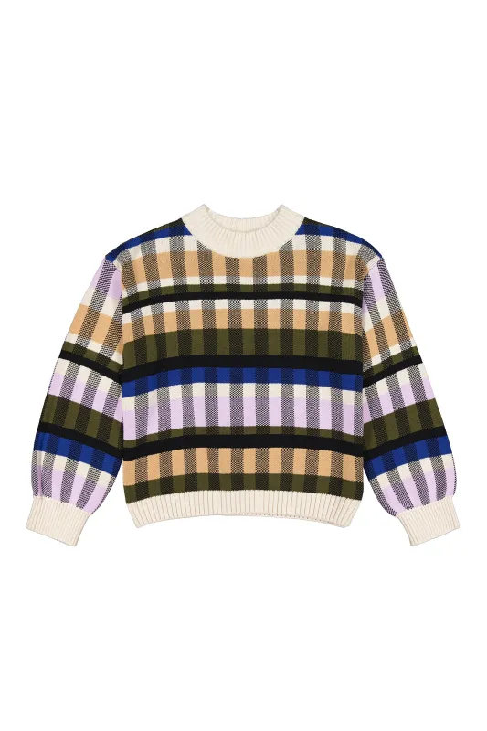 Autumn Check Jumper sold by Kowtow