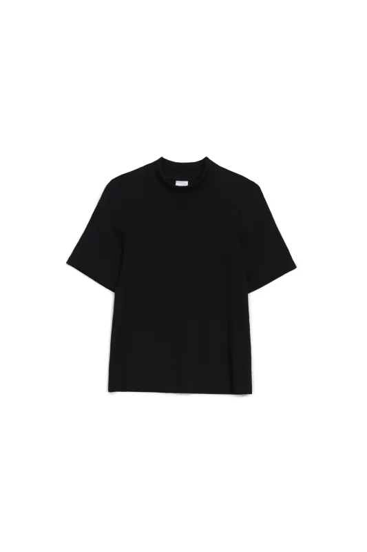High Neck Rib Tee sold by Kowtow