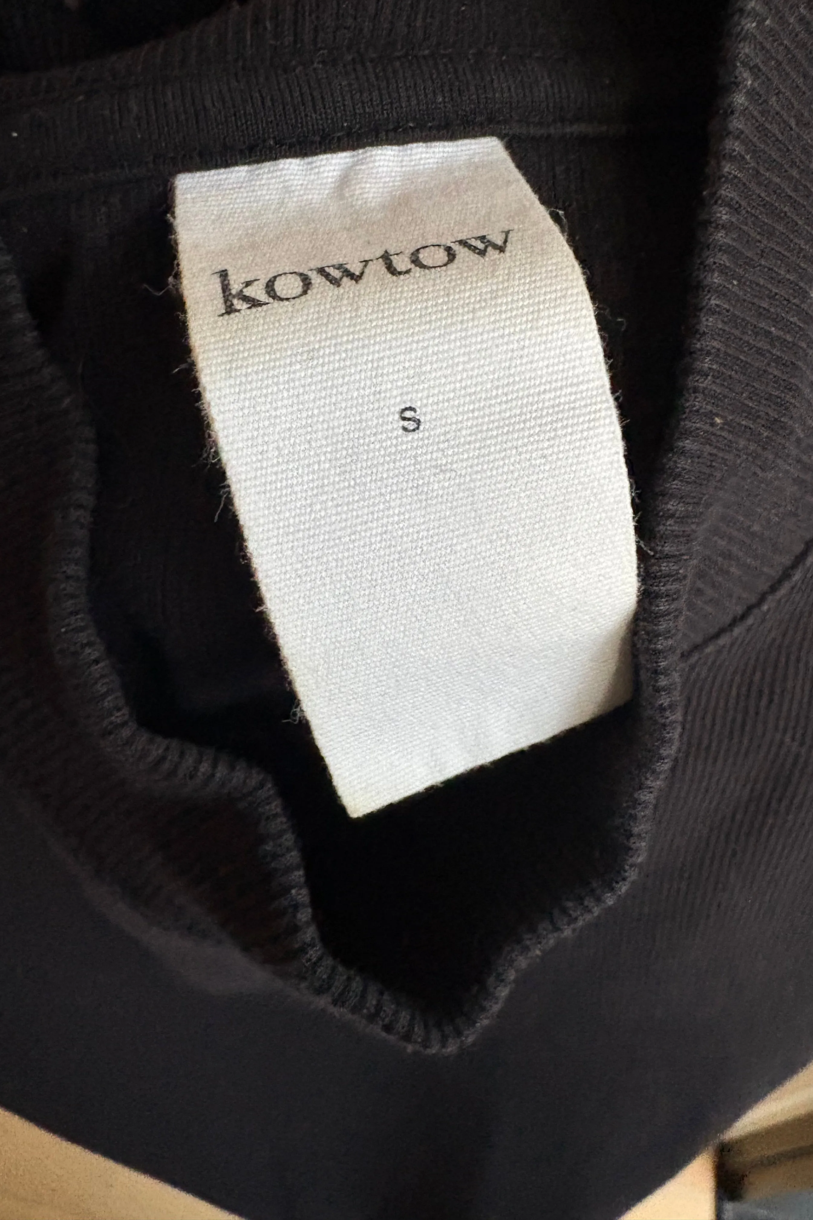 High Neck Rib Tee sold by Kowtow product image thumbnail 4