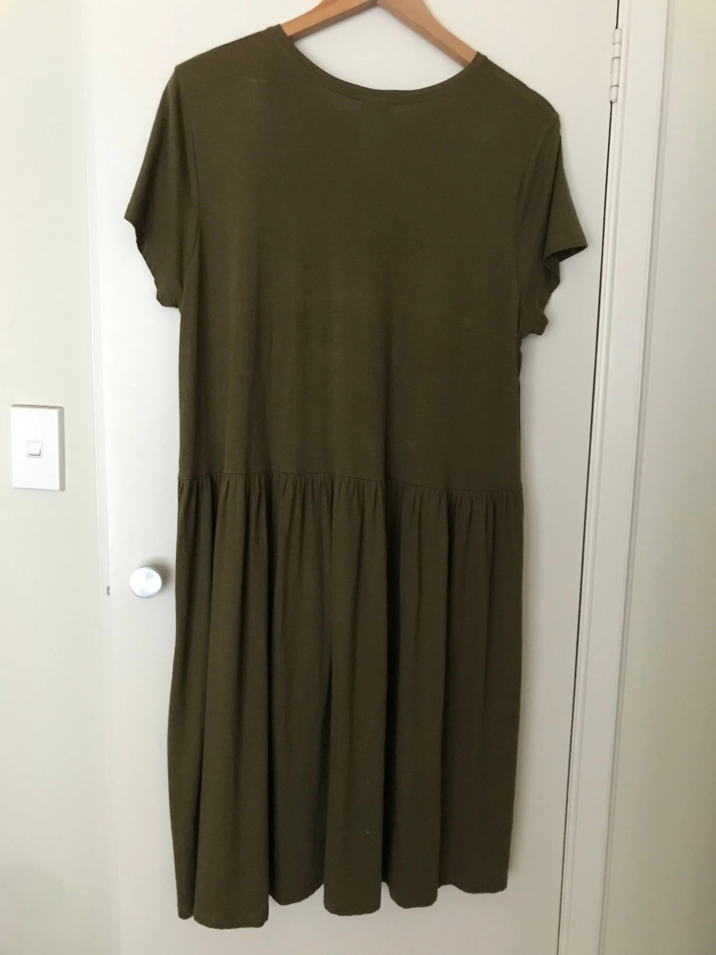 Gather Tee Dress sold by Kowtow product image thumbnail 3