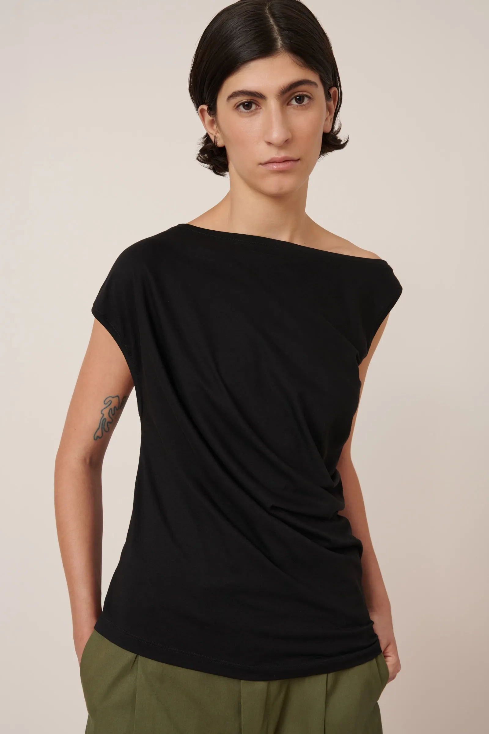 Asymmetric Top sold by Kowtow