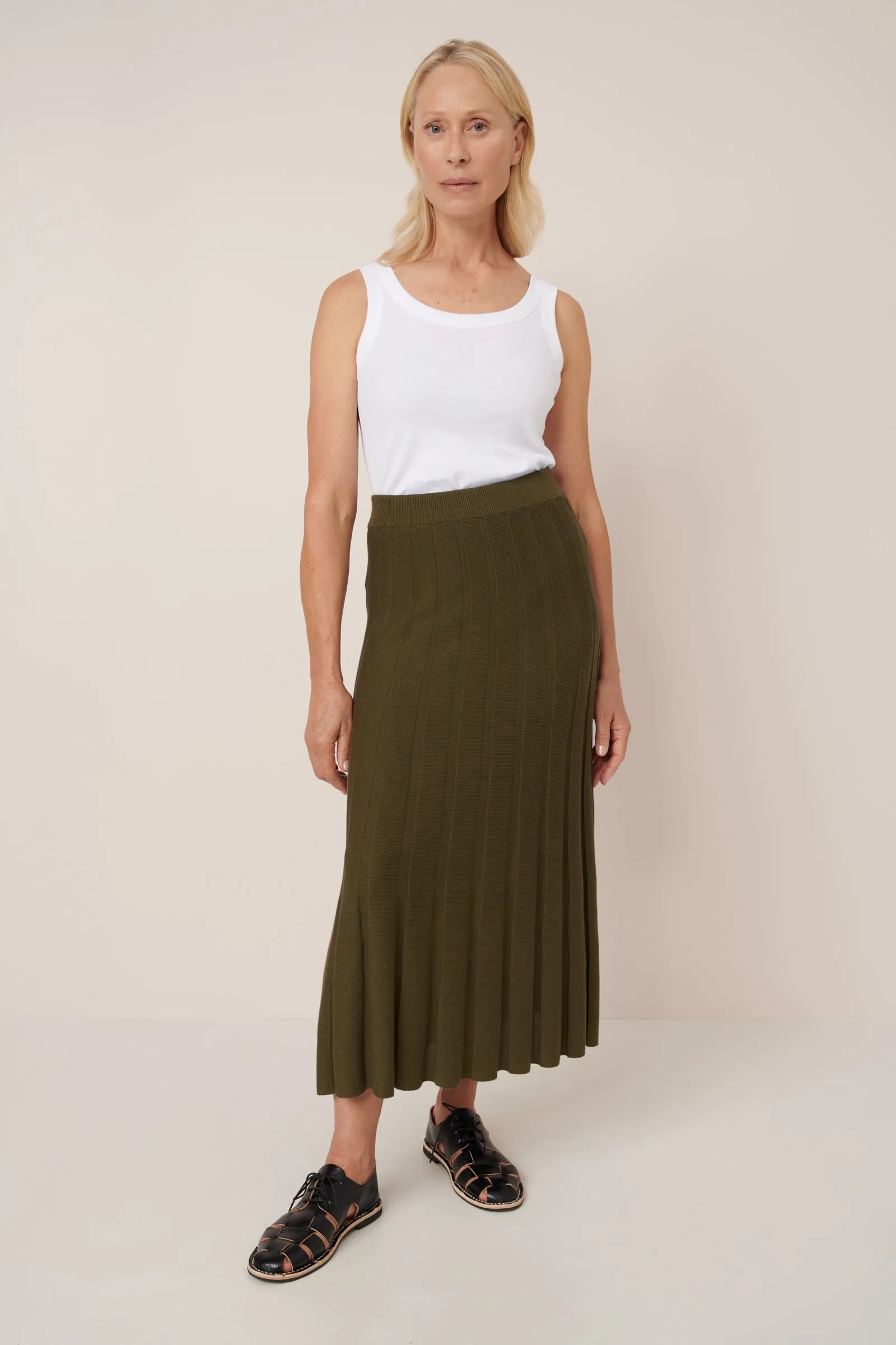 Sunray Skirt sold by Kowtow