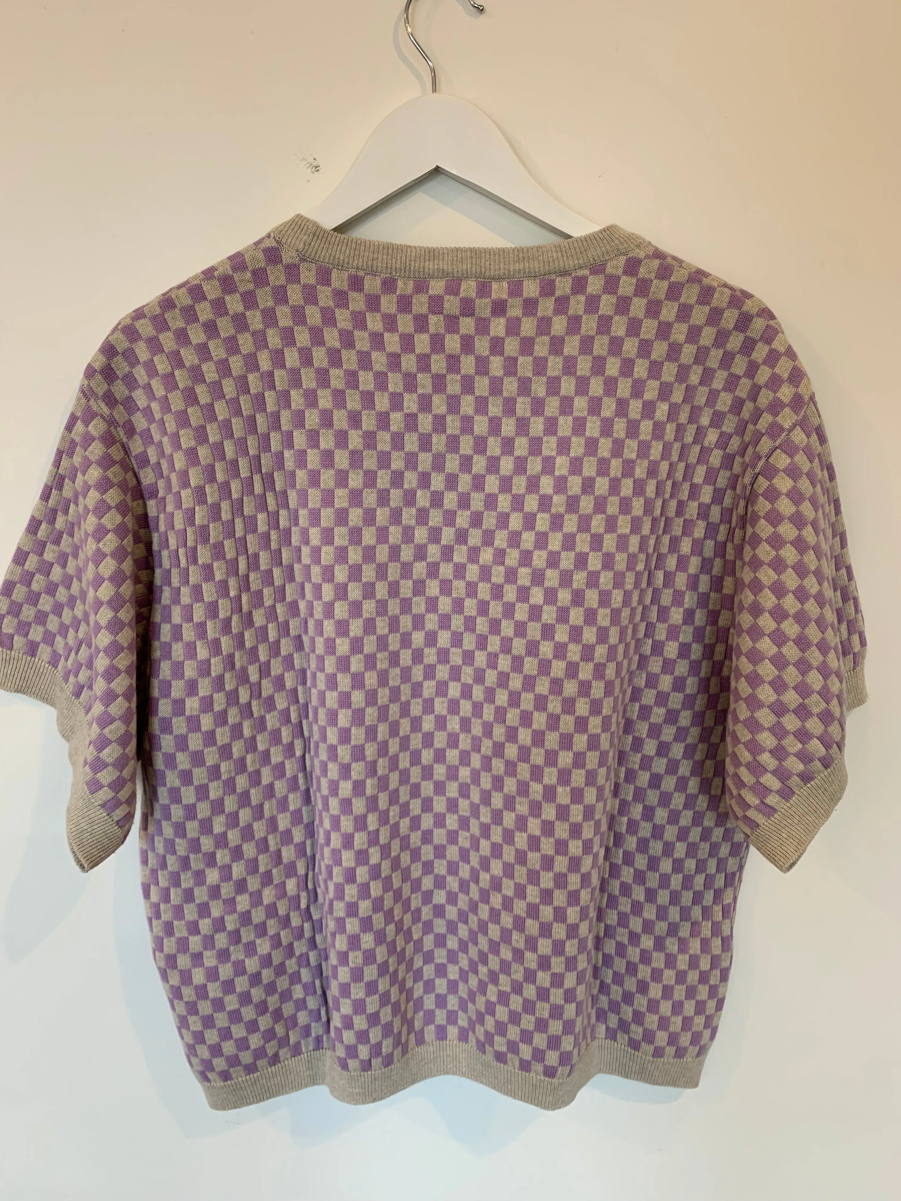 Checkerboard Knit Tee sold by Kowtow product image thumbnail 3