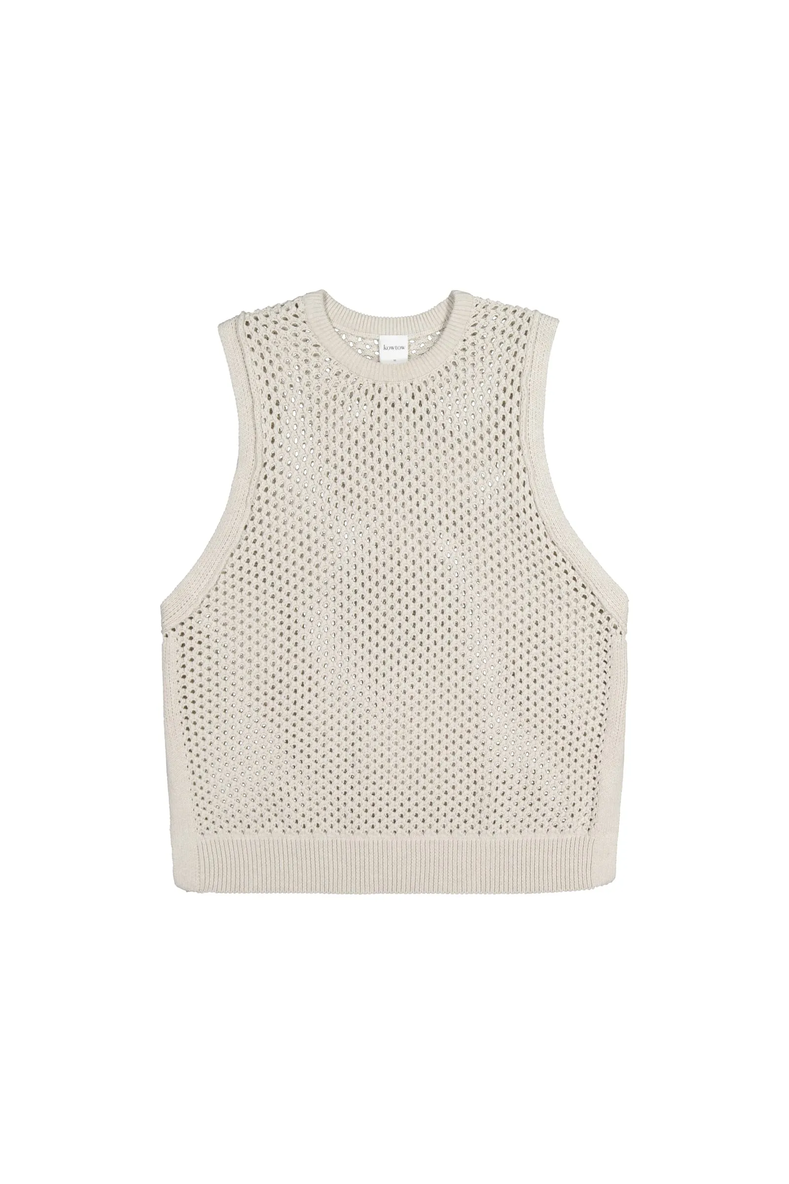 Pointelle Vest sold by Kowtow