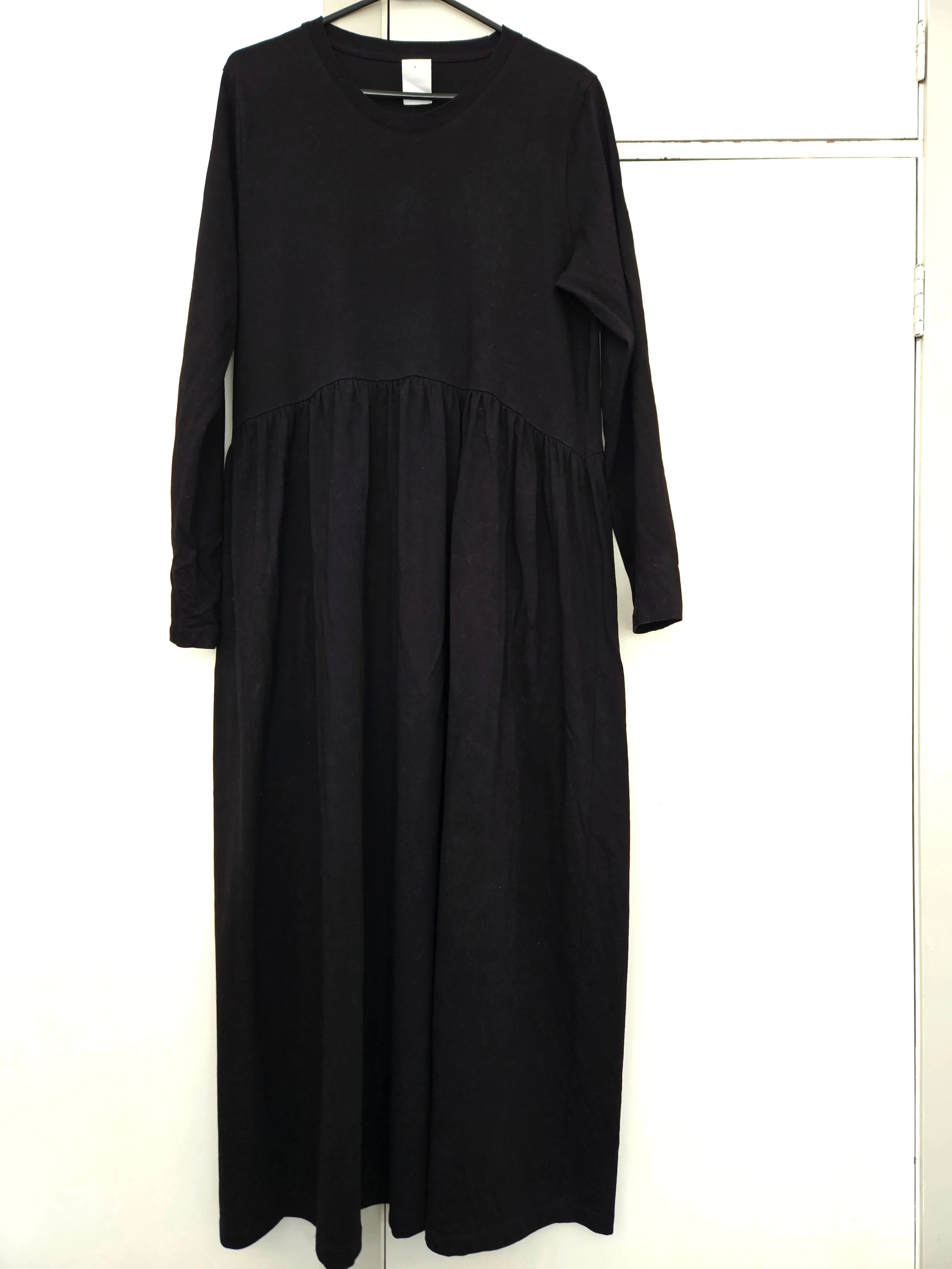 Long Sleeve Gather Dress sold by Kowtow product image thumbnail 3