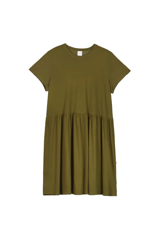 Gather Tee Dress sold by Kowtow
