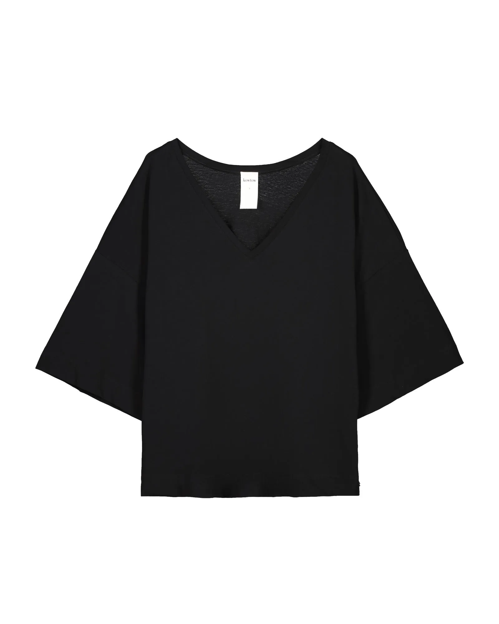 Oversized V Neck Top sold by Kowtow