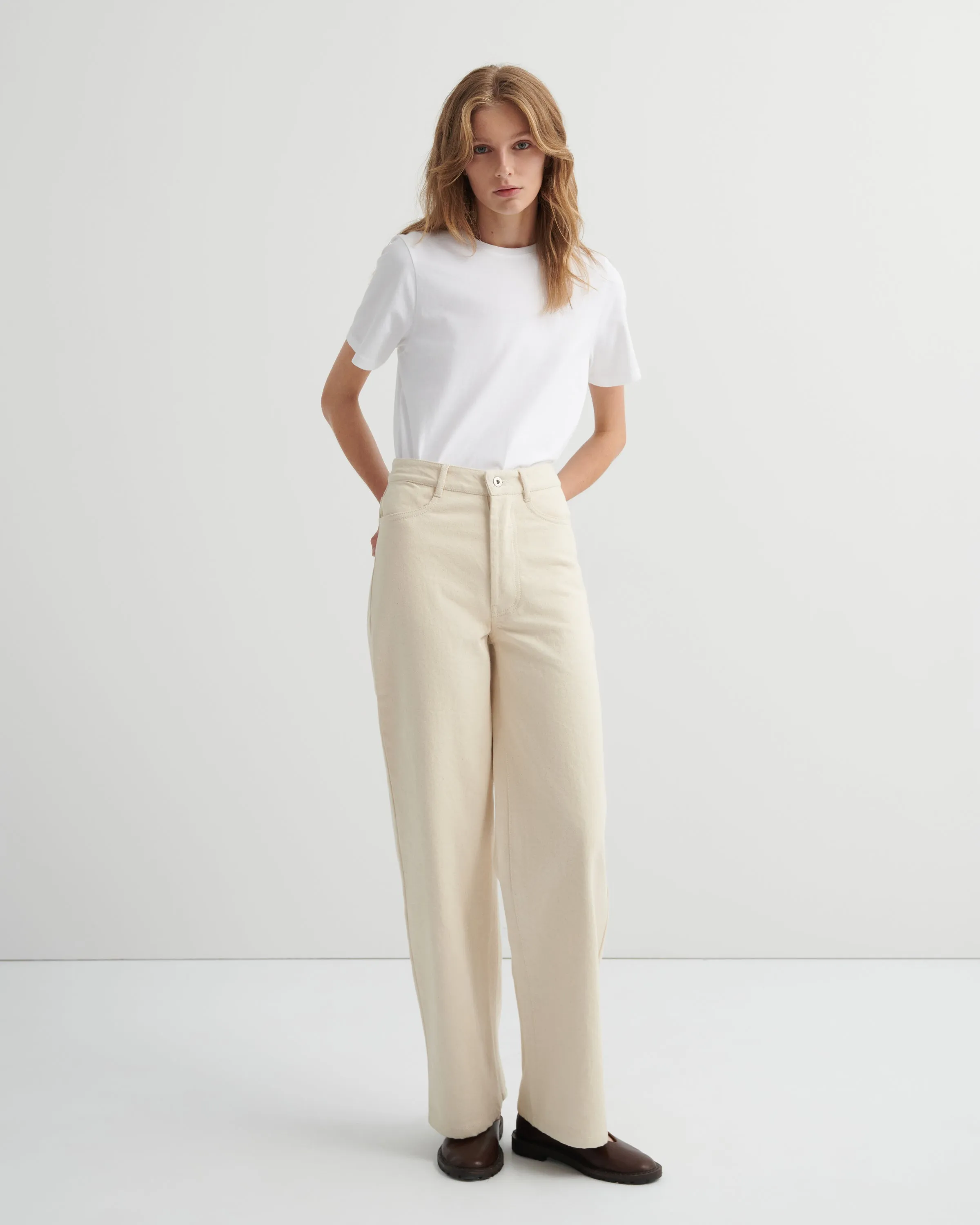 Straight Leg Jeans sold by Kowtow