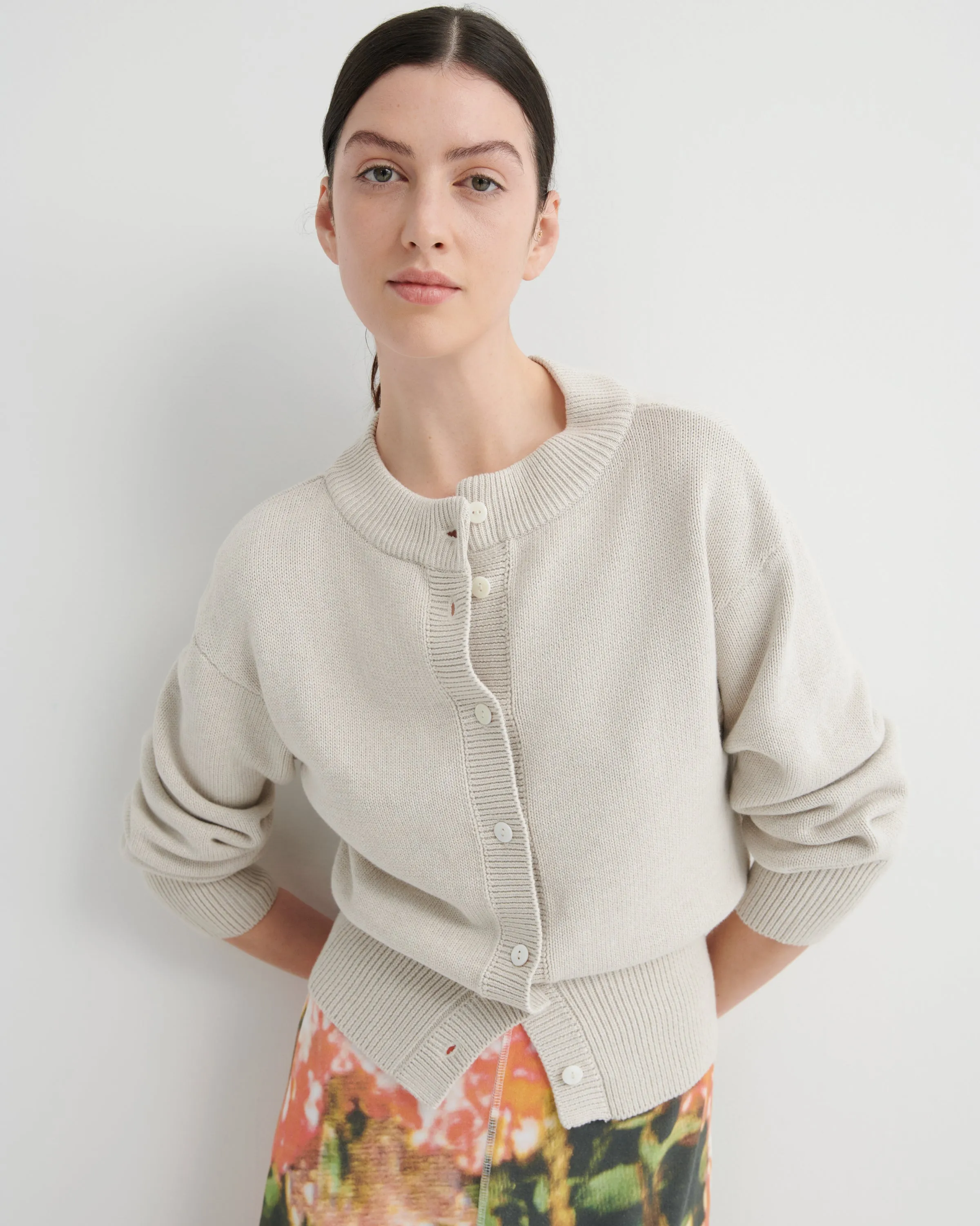 Silhouette Cardigan sold by Kowtow