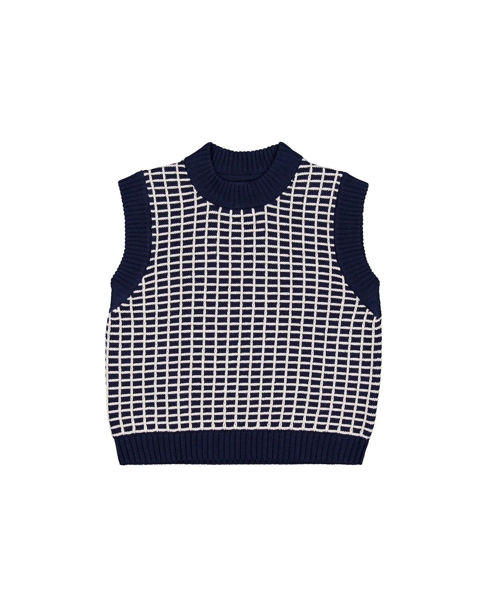 Grid Vest sold by Kowtow