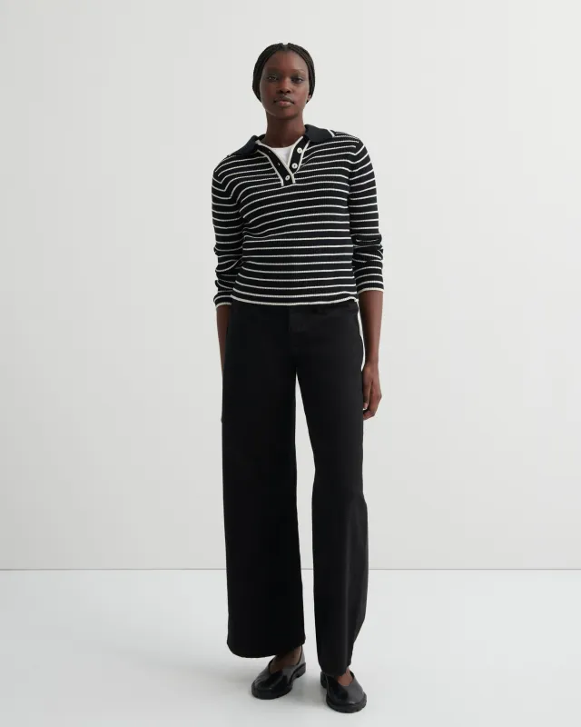 Stripe Polo made by Kowtow