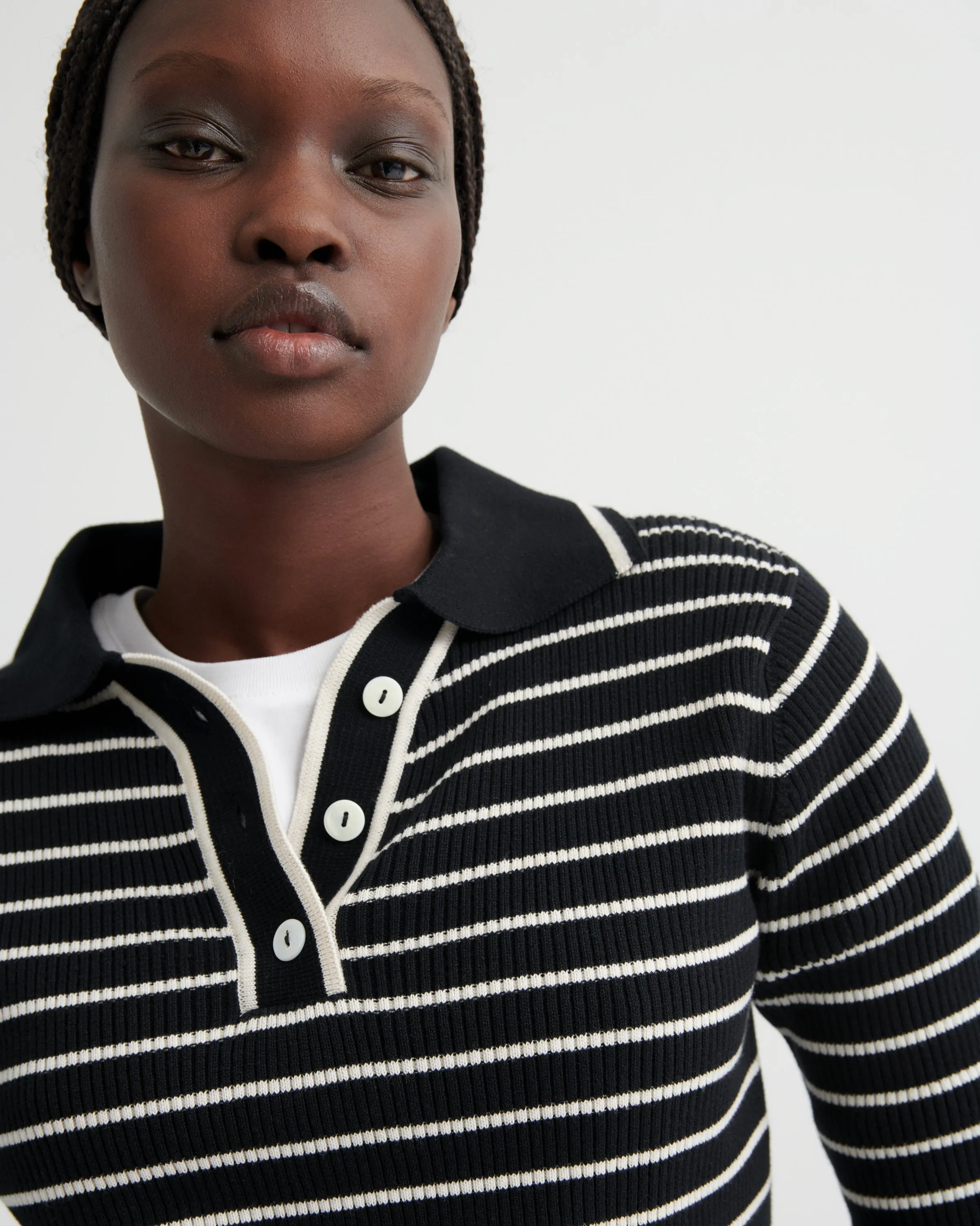 Stripe Polo sold by Kowtow product image thumbnail 2