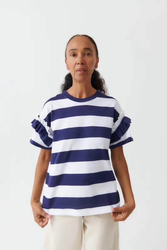 Frill Sleeve Tee made by Kowtow