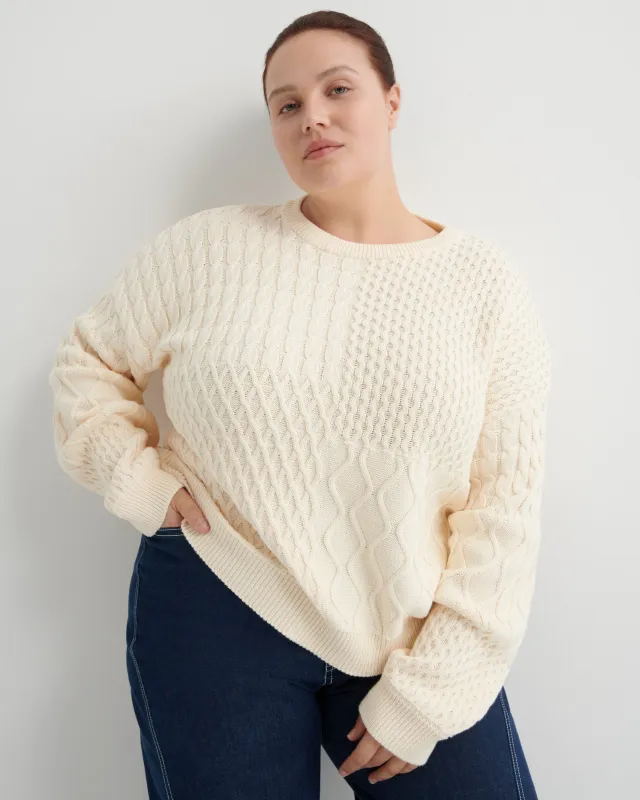 Patchwork Jumper made by Kowtow