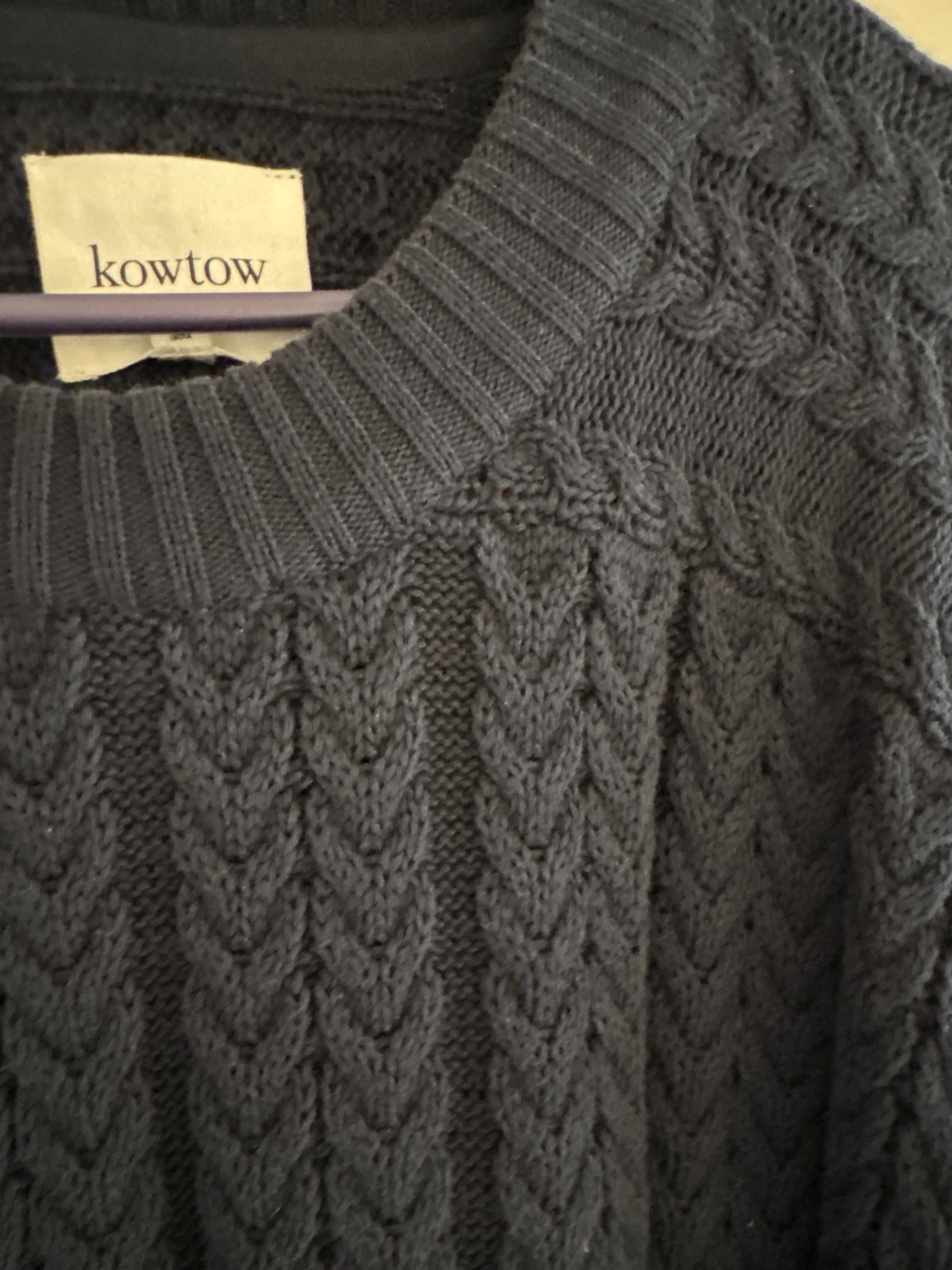 Cable Sweater sold by Kowtow product image thumbnail 4