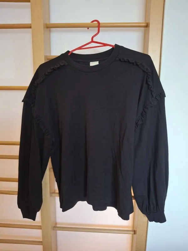Frill Long Sleeve Top sold by Kowtow product image thumbnail 2