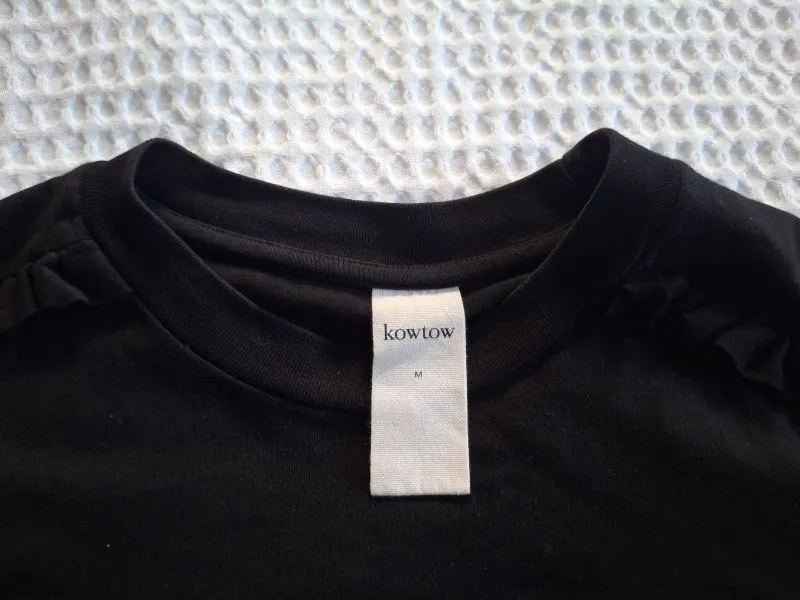 Frill Long Sleeve Top sold by Kowtow product image thumbnail 4