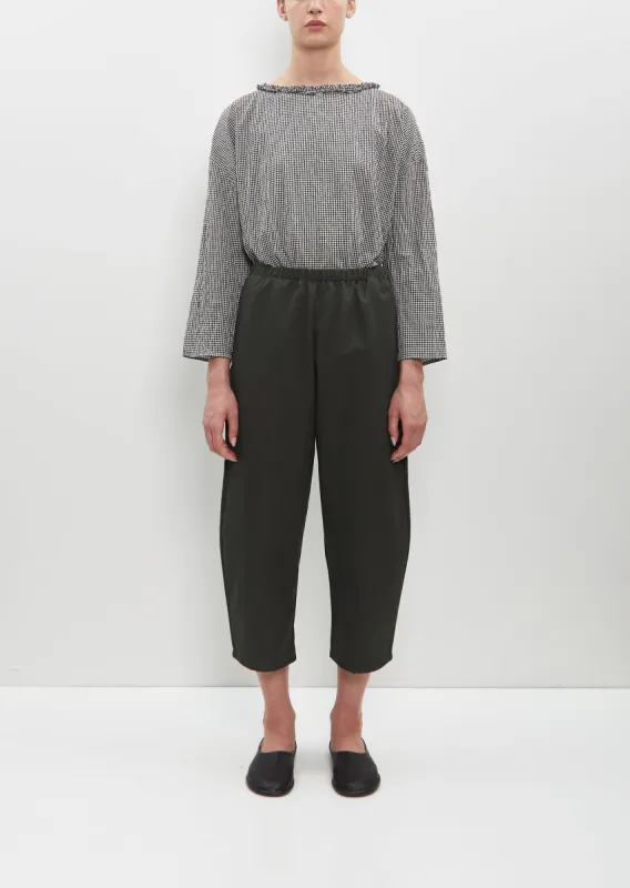 Cotton Gabardine Trousers — Forest sold by La Garconne