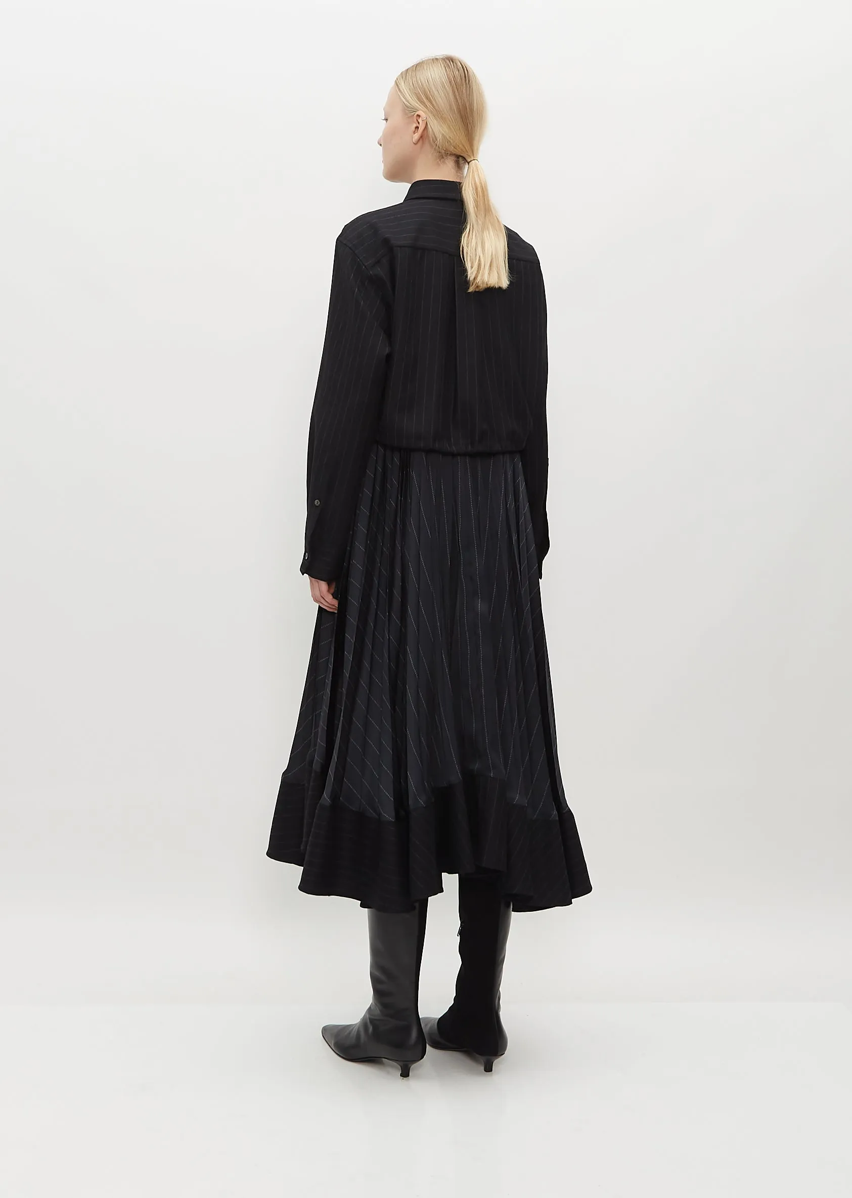 Chalk Stripe Dress sold by La Garconne product image thumbnail 3