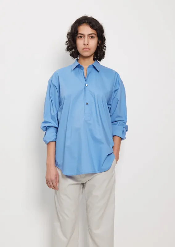 Baya Cotton Poplin Button Shirt sold by La Garconne