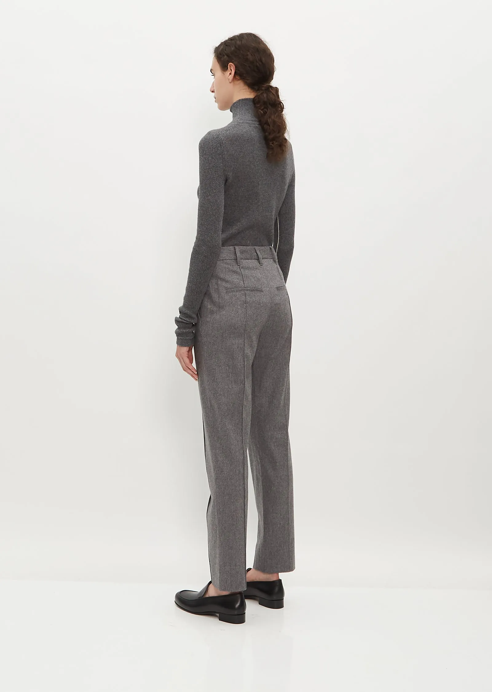 Pintuck Wool & Cashmere Trouser sold by La Garconne product image thumbnail 3