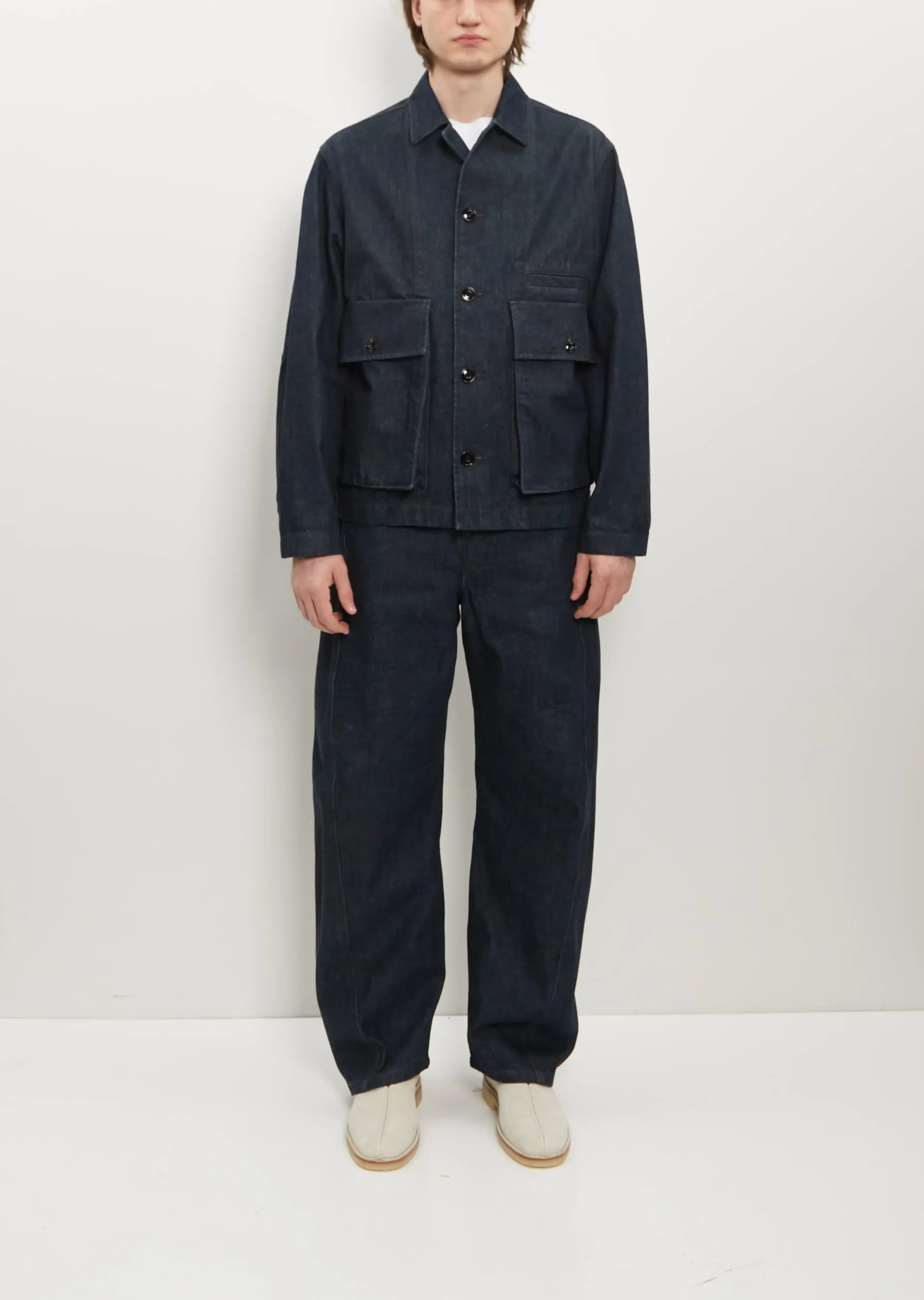 Boxy Jacket — Indigo sold by La Garconne product image thumbnail 2