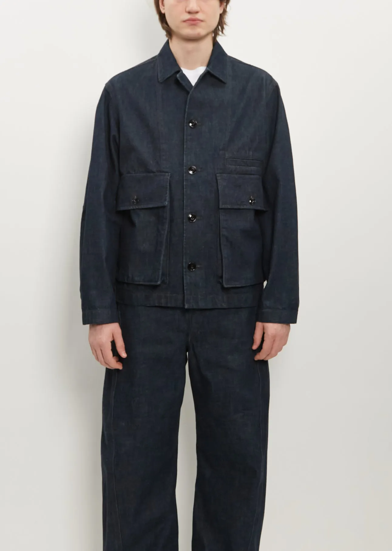 Boxy Jacket — Indigo sold by La Garconne