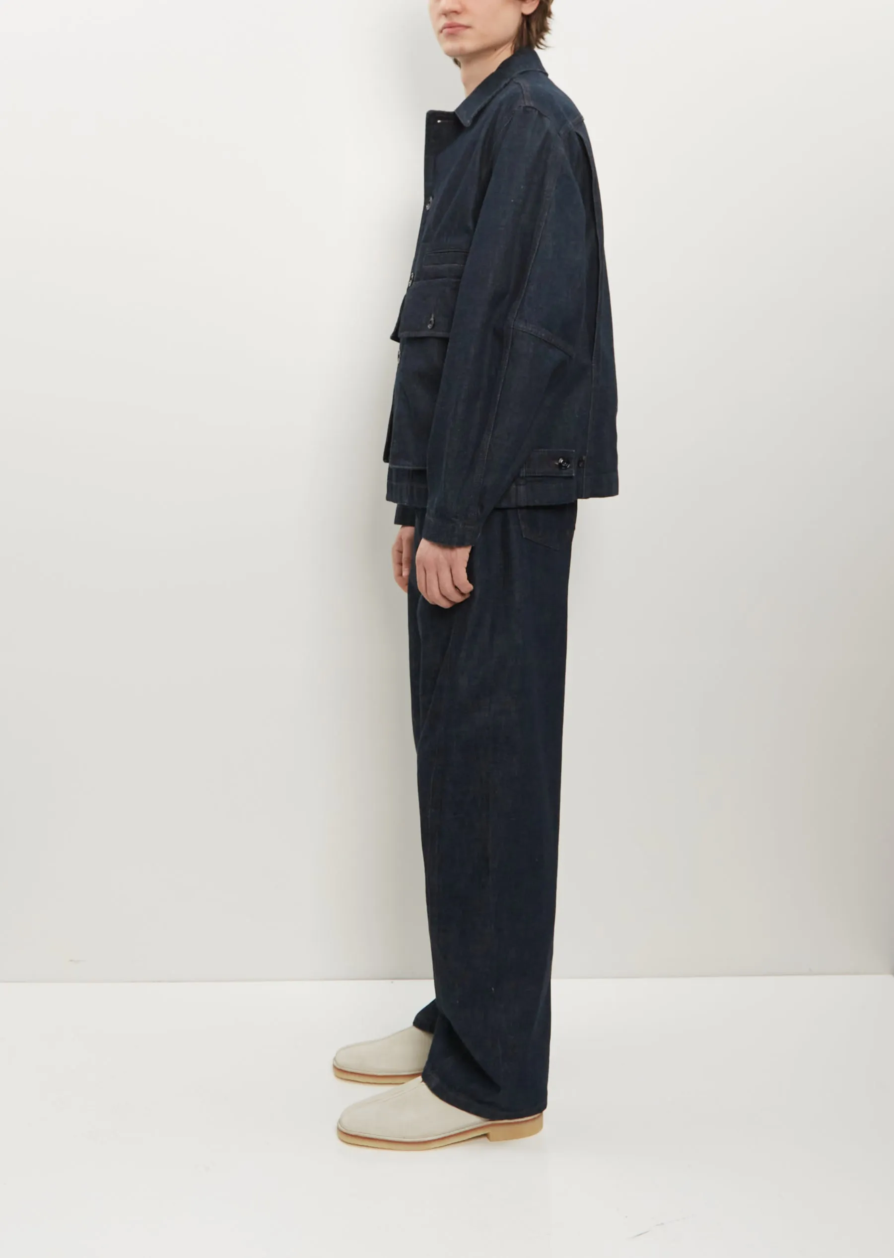 Boxy Jacket — Indigo sold by La Garconne product image thumbnail 3