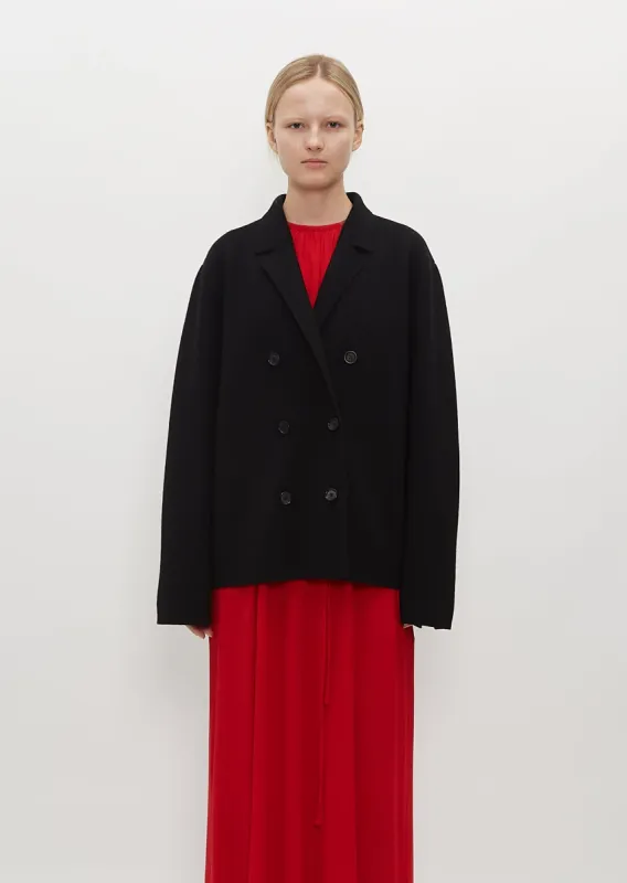 Knitted Wool Blazer sold by La Garconne