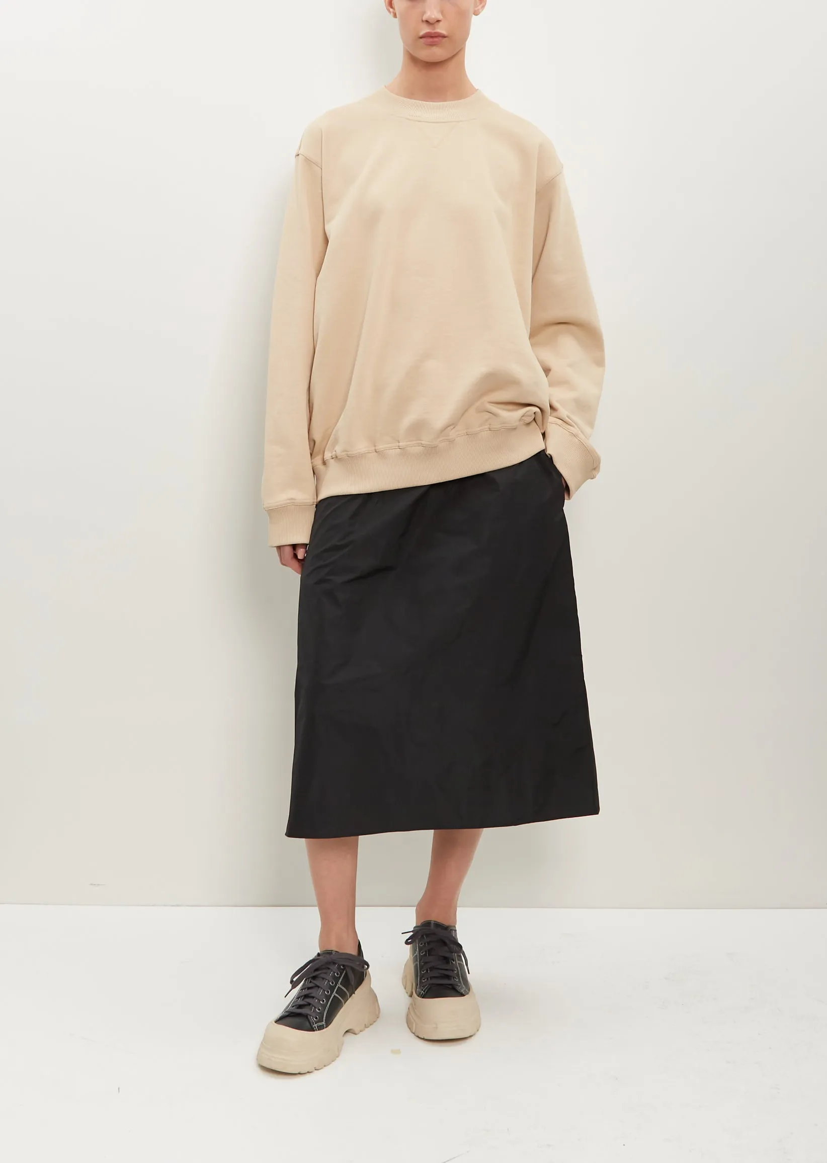 Tilt Cotton Sweatshirt — Nude sold by La Garconne product image thumbnail 4