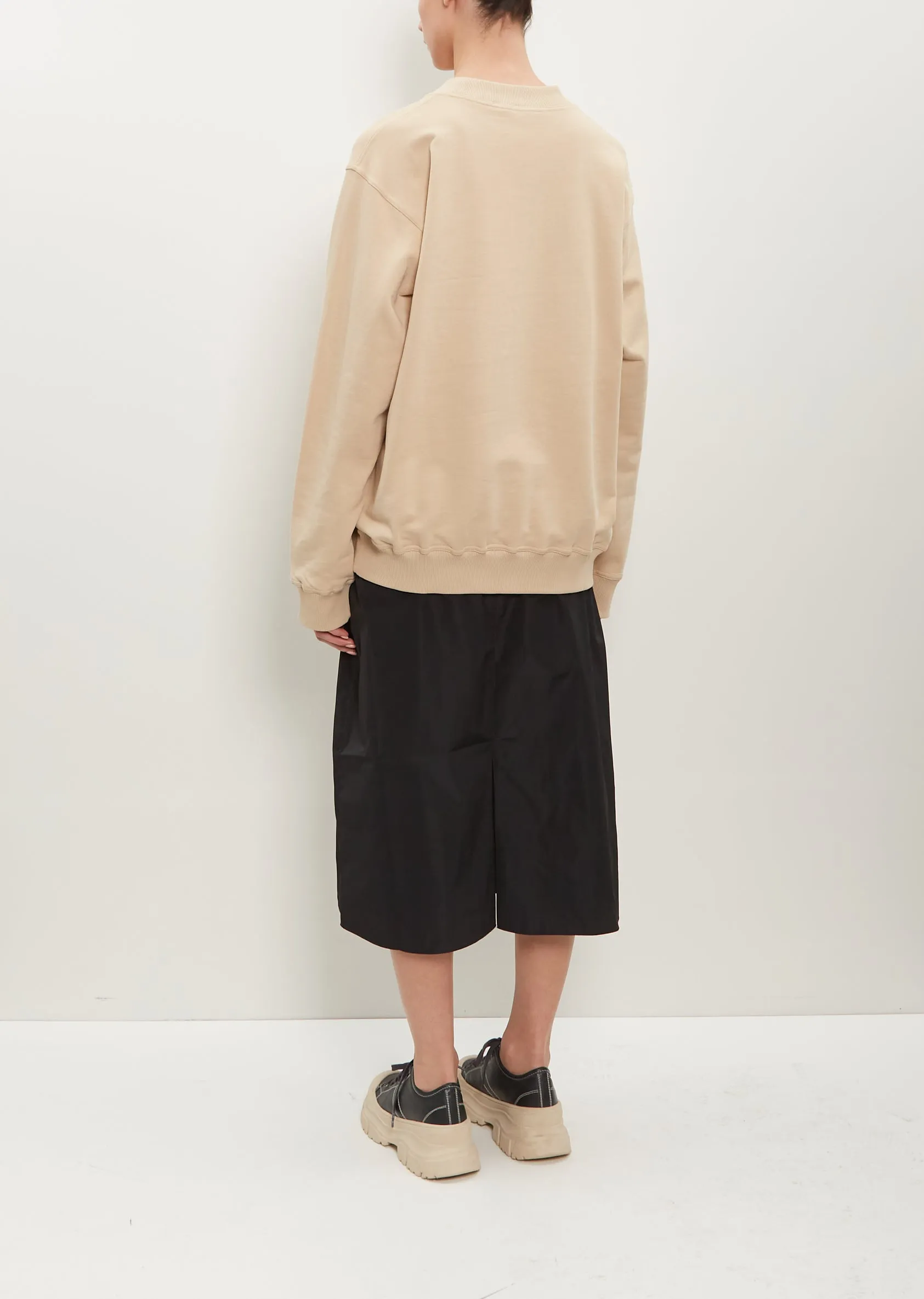 Tilt Cotton Sweatshirt — Nude sold by La Garconne product image thumbnail 3