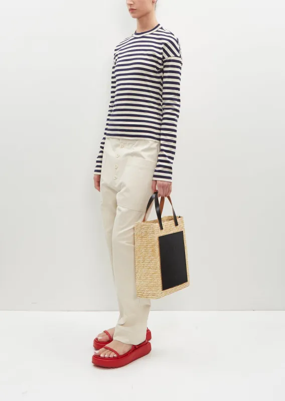 Straw Medium Shopper sold by La Garconne