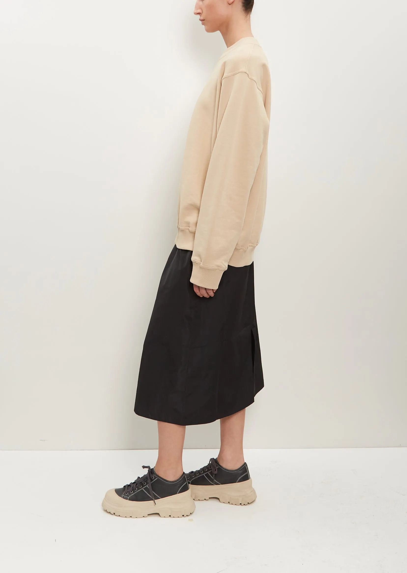 Tilt Cotton Sweatshirt — Nude sold by La Garconne product image thumbnail 2