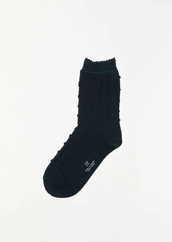 Dot Socks — Dark Green sold by La Garconne