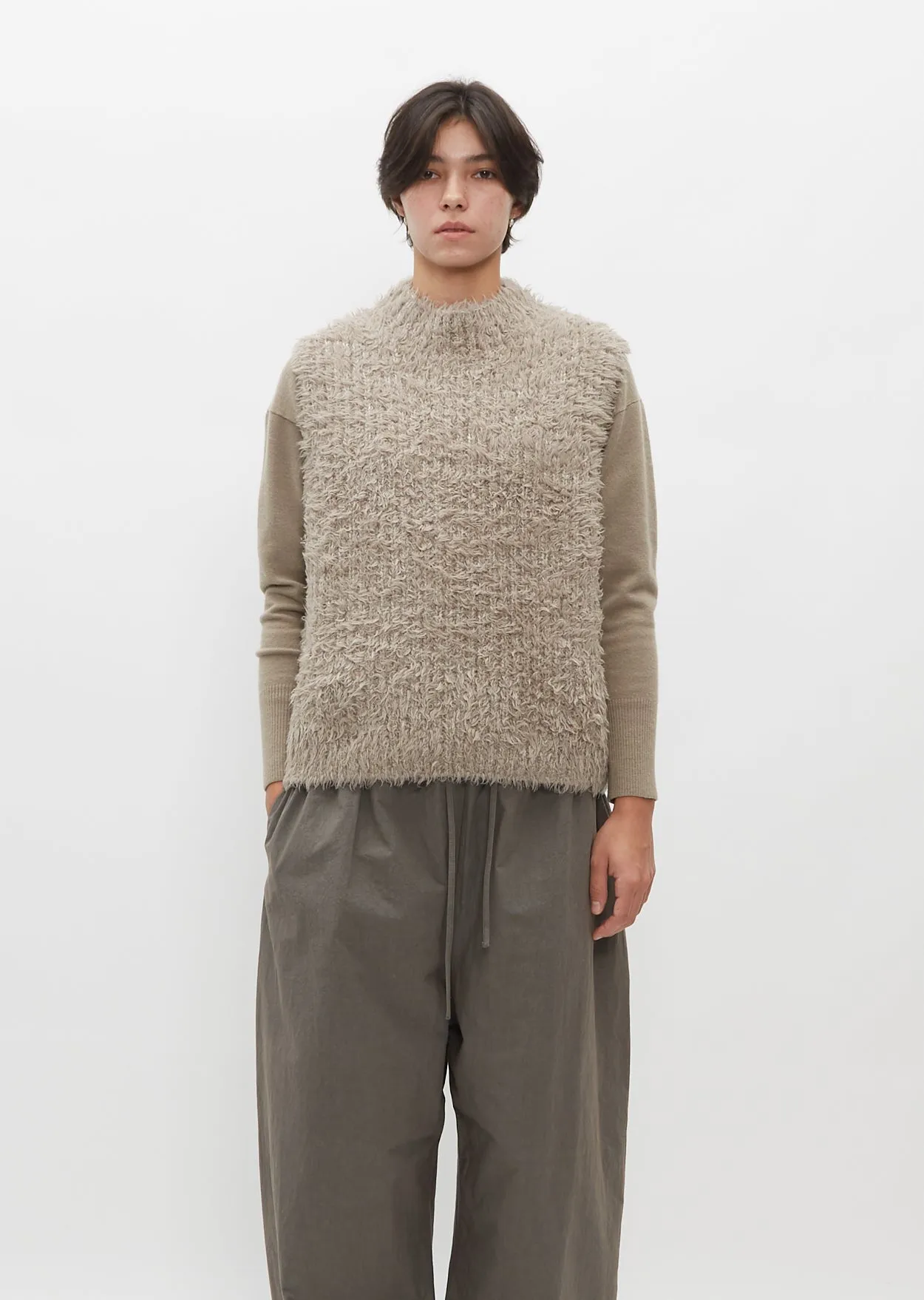 Rib Sherpa Alpaca and Wool Shell sold by La Garconne