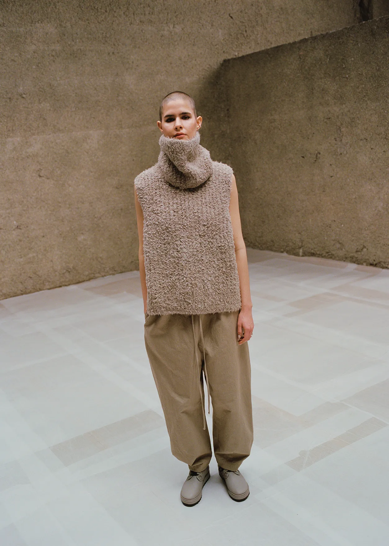Rib Sherpa Alpaca and Wool Shell sold by La Garconne product image thumbnail 5